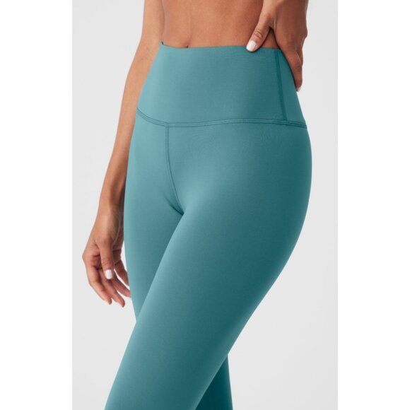 Alo High-Waist Airlift Leggings Teal Agate Hi-Rise Waisted Tights Skinny Pants M - Picture 3 of 9